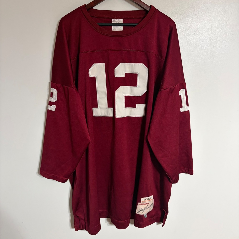 Adidas Joe Namath Alabama Crimson Tide 1964 Jersey True School Authentics 3XL 56